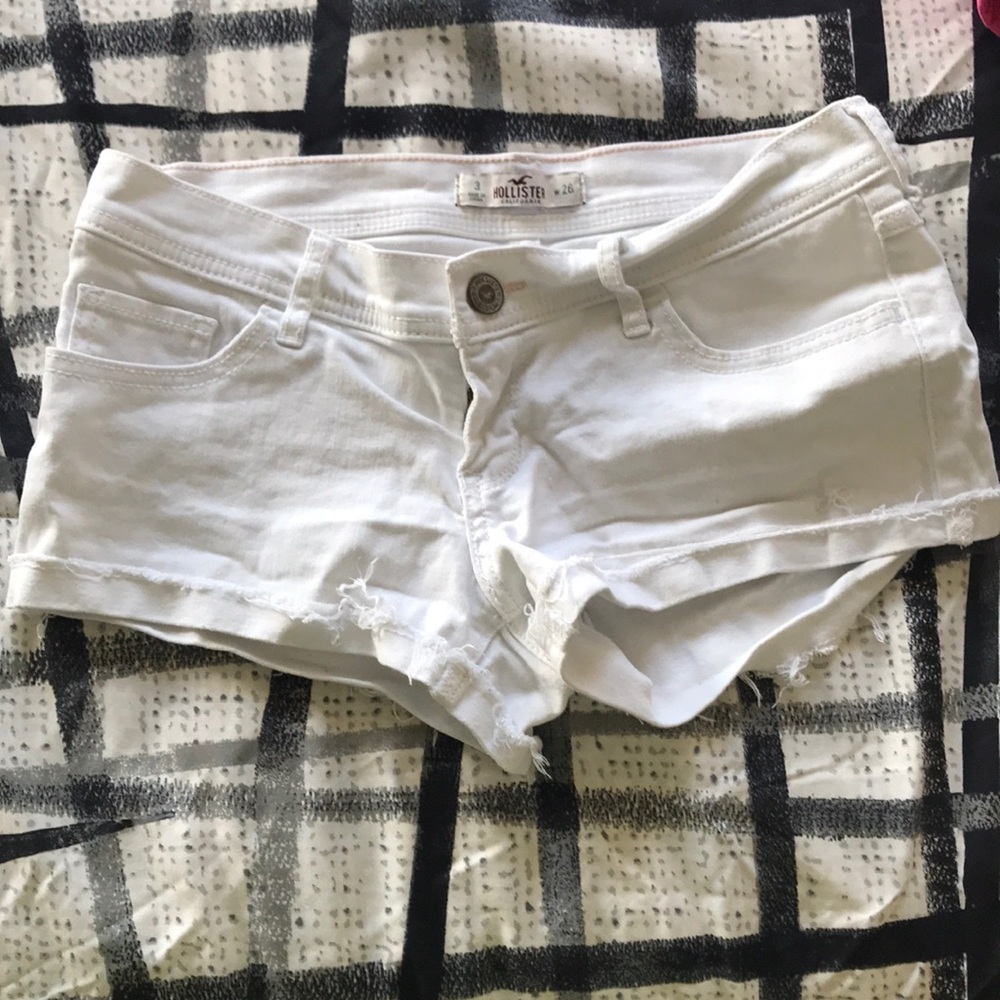 Hollister white shorts